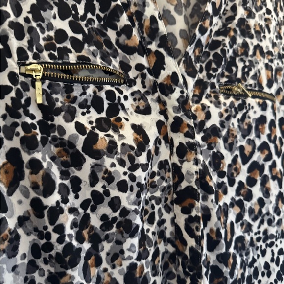 Nanette Lepore Black and Brown 3/4 Sleeve Blouse - Picture 4 of 9